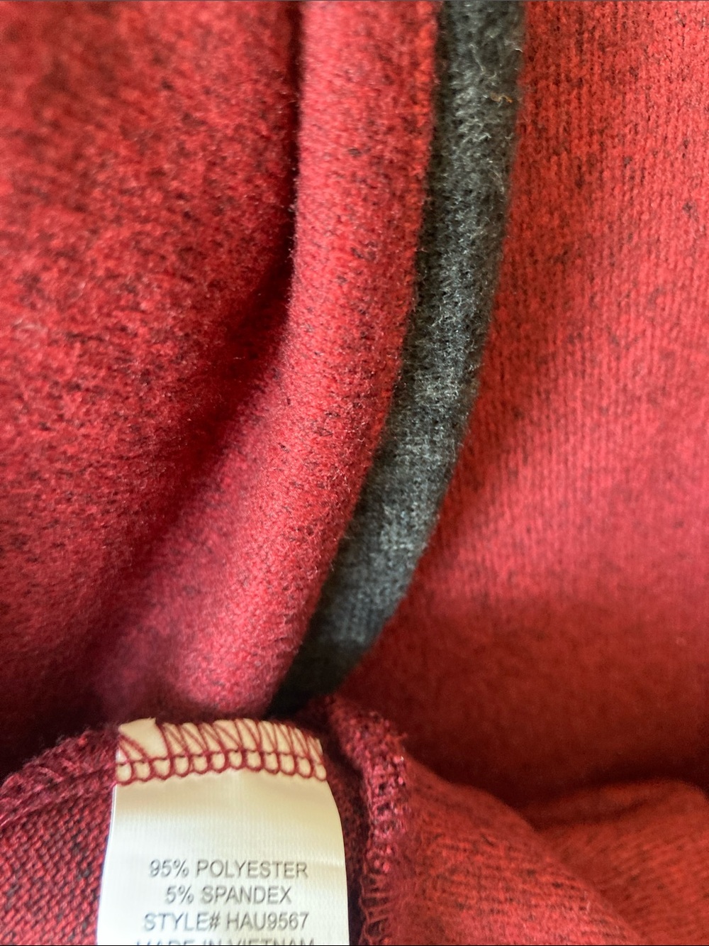 NY Collection a red and gray Heathered top 1X - Picture 12 of 17